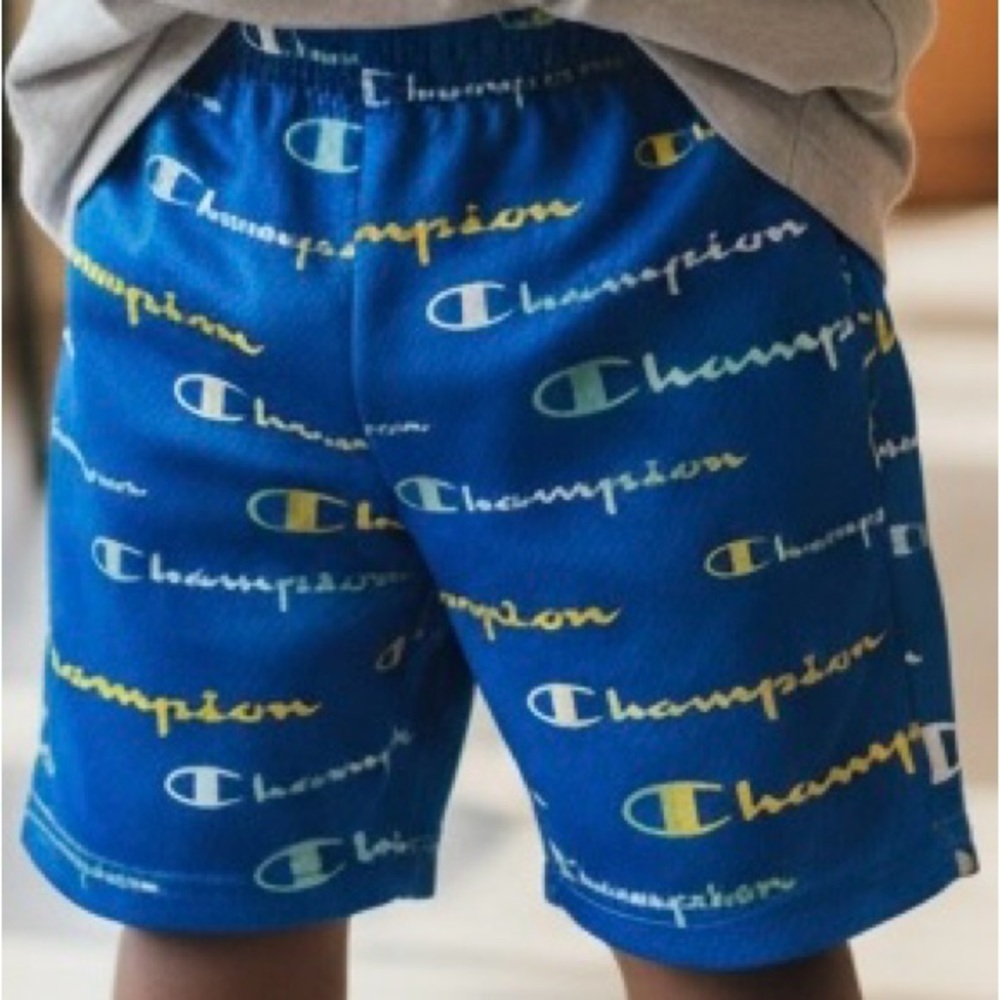 Champion Kids Vibrant Blue Logo Shorts